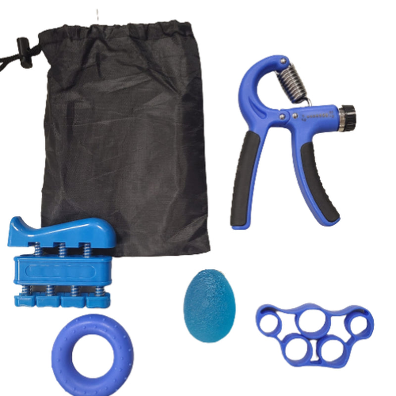 Hand Grip Strength Power Trainer Adjustable 5 in 1 Gripper Strengthener Set