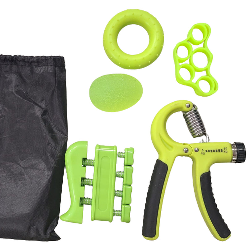 Hand Grip Strength Power Trainer Adjustable 5 in 1 Gripper Strengthener Set
